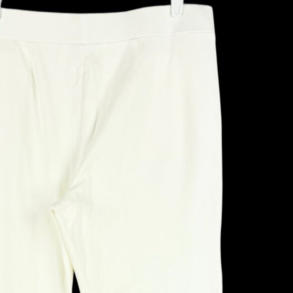 Croft & Barrow Women Straight Leg Pull-on Elastic/Drawstring Cream Pants Size L - Picture 6 of 11